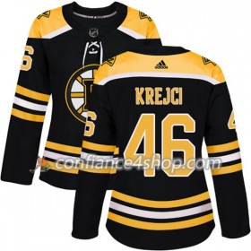 Adidas Maillot de Hockey Boston Bruins David Krejci 46 2017-2018 Noir Authentic - Femme